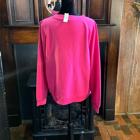 Talbots Petite Large Pink Floral Embroidered Women's Top - Picture 3 of 6